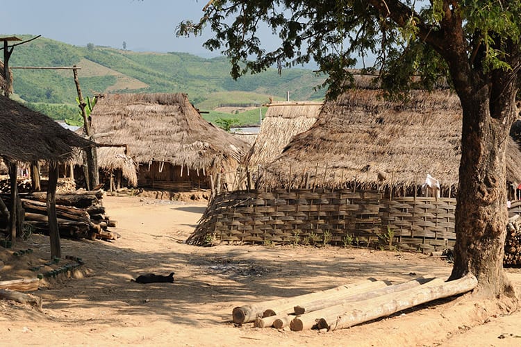 Akha dorp, Muang Sing