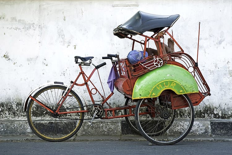 Becak, Yogyakarta