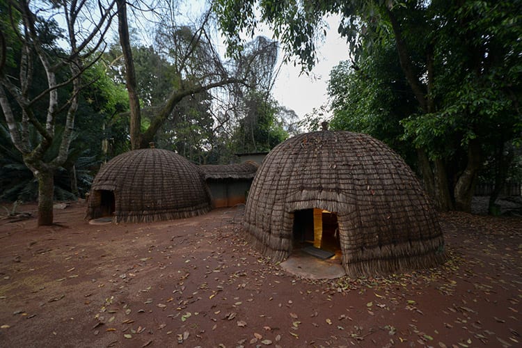 Traditionele huisjes in Swaziland