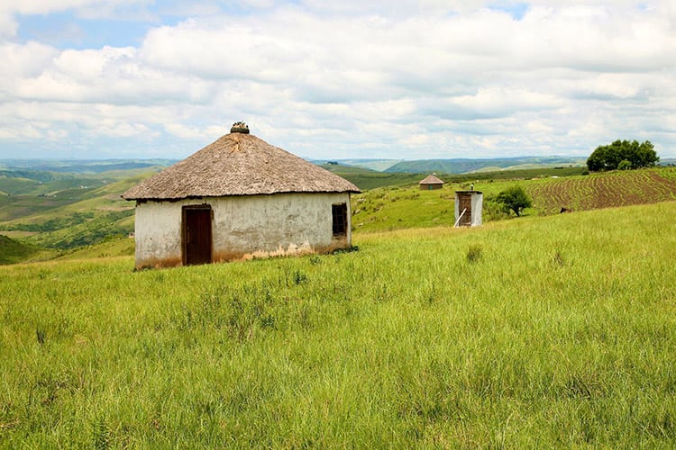 Traditionele Xhosa-huisjes in de Transkei