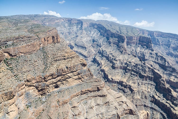 Jebel Shams kloof, Hadjargebergte