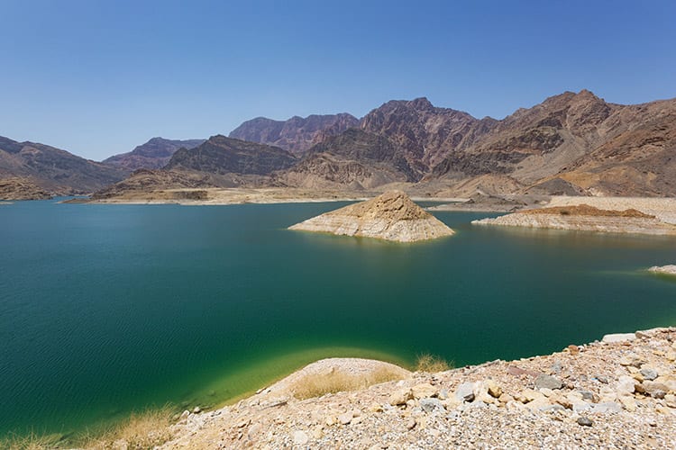 Wadi Dayqah Dam, kustroute Oman