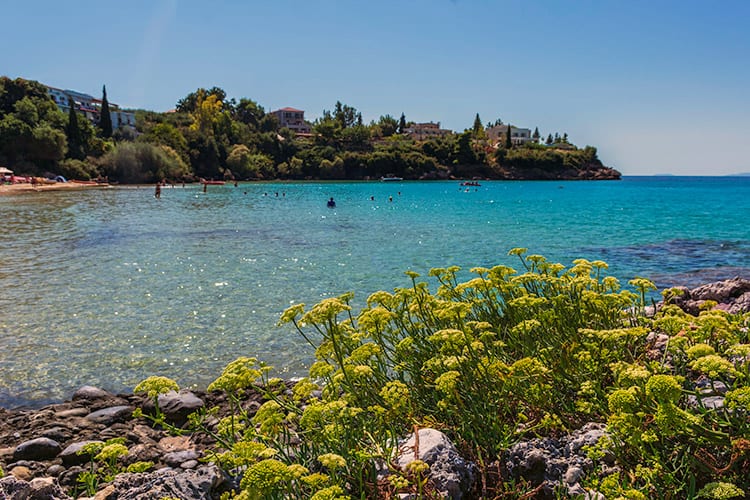 Alypa Beach bij Kardamyli, Peloponnesos