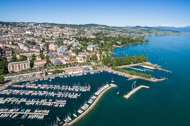Lausanne, Meer van Genève