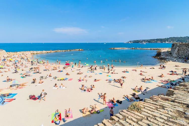 Plage de la Gravette, Antibes, Frankrijk