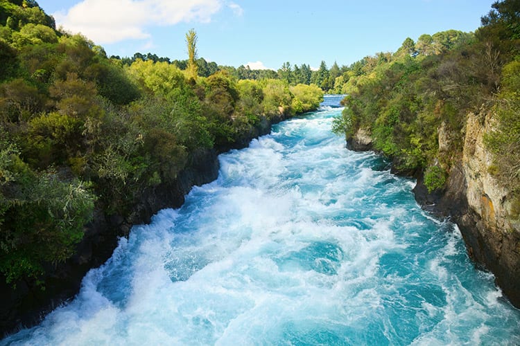 Huka watervallen, Nieuw-Zeeland