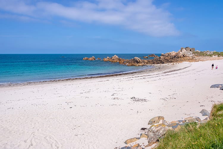 Stranden op Guernsey