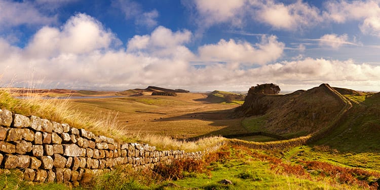 Muur van Hadrianus, Engeland