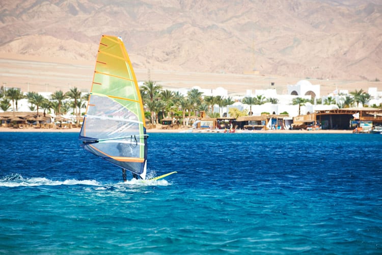 Egypte, Dahab, windsurfen