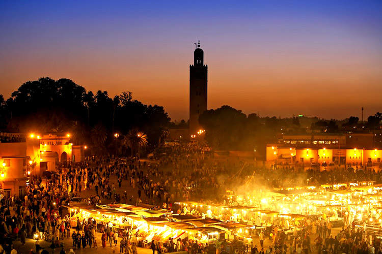 Marokko, Marrakech, Djemaa el Fna